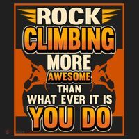 Rock Climbing More Awesome Male Female Climber Funny Gift Golf Towel thumb 3