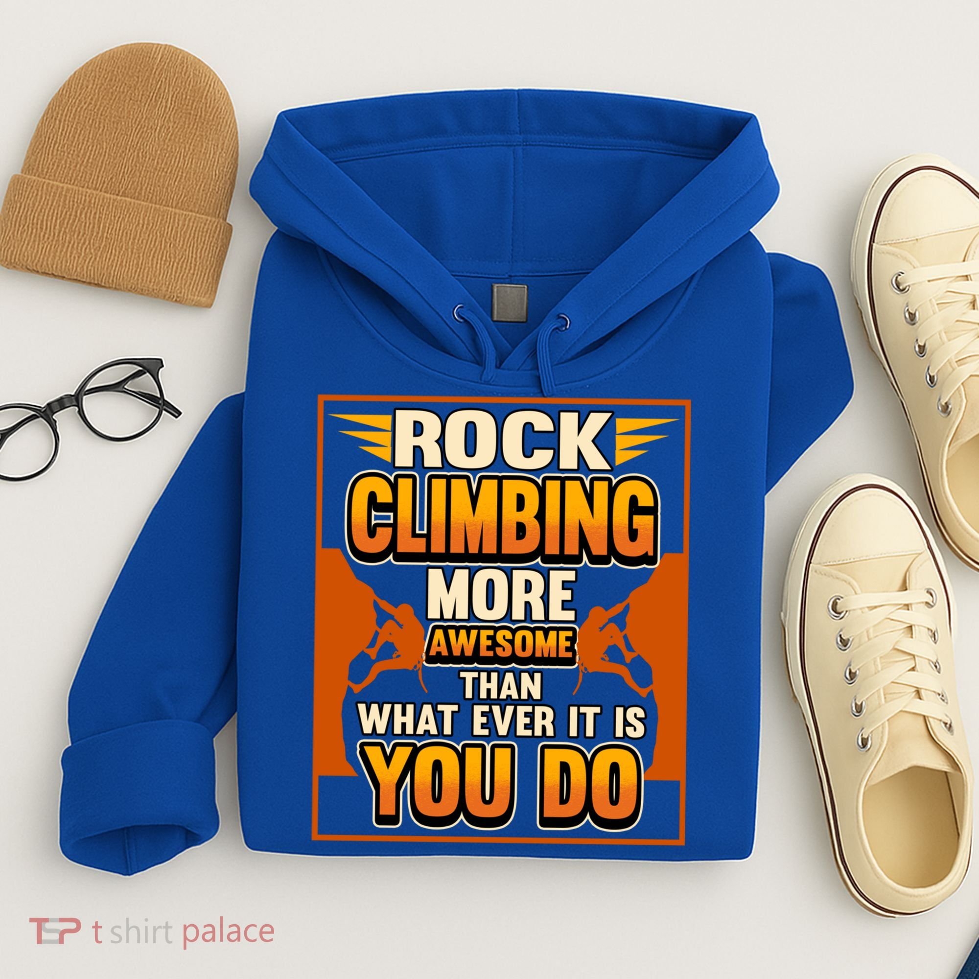 Rock Climbing More Awesome Male Female Climber Funny Gift Hoodie
