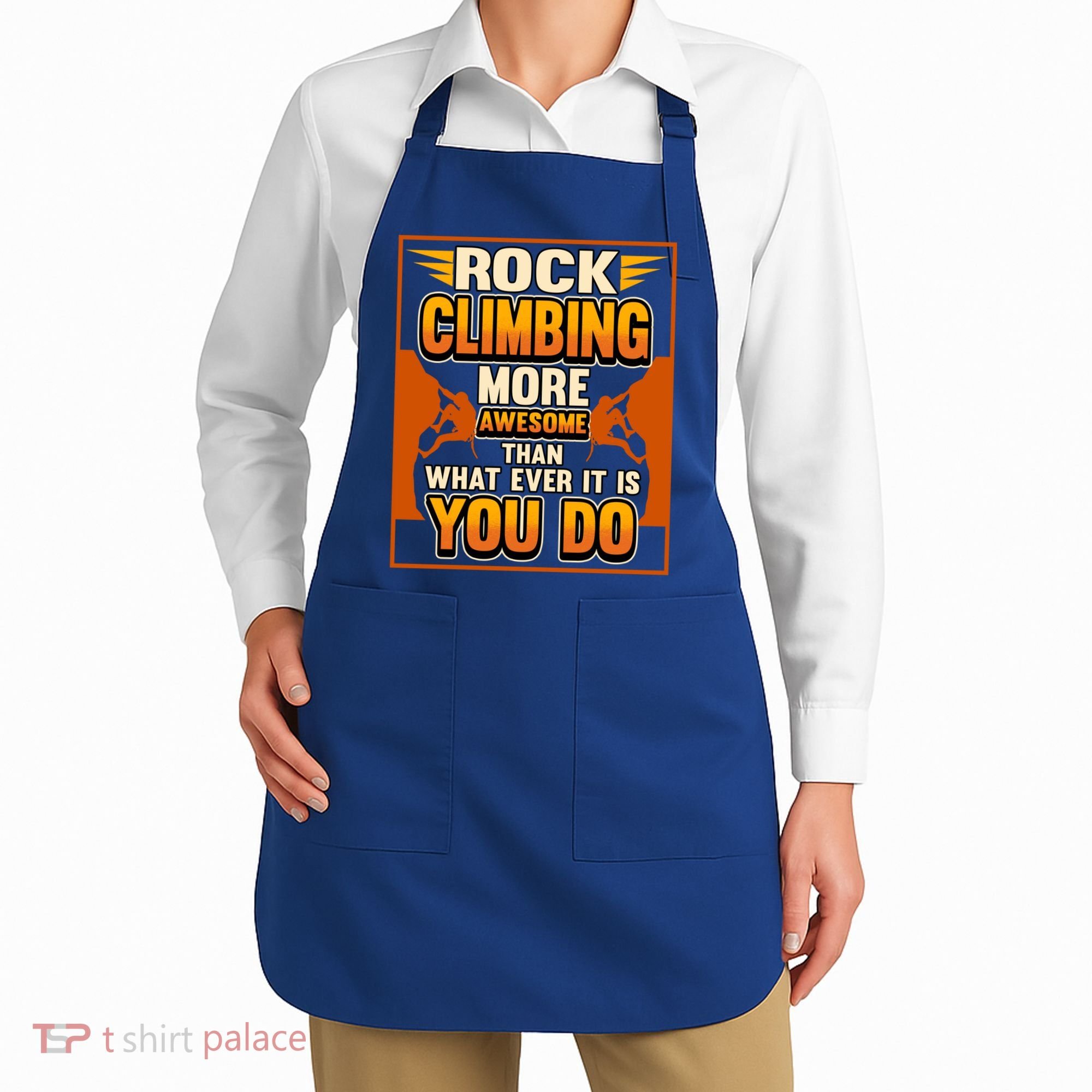 Rock Climbing More Awesome Male Female Climber Funny Gift Apron