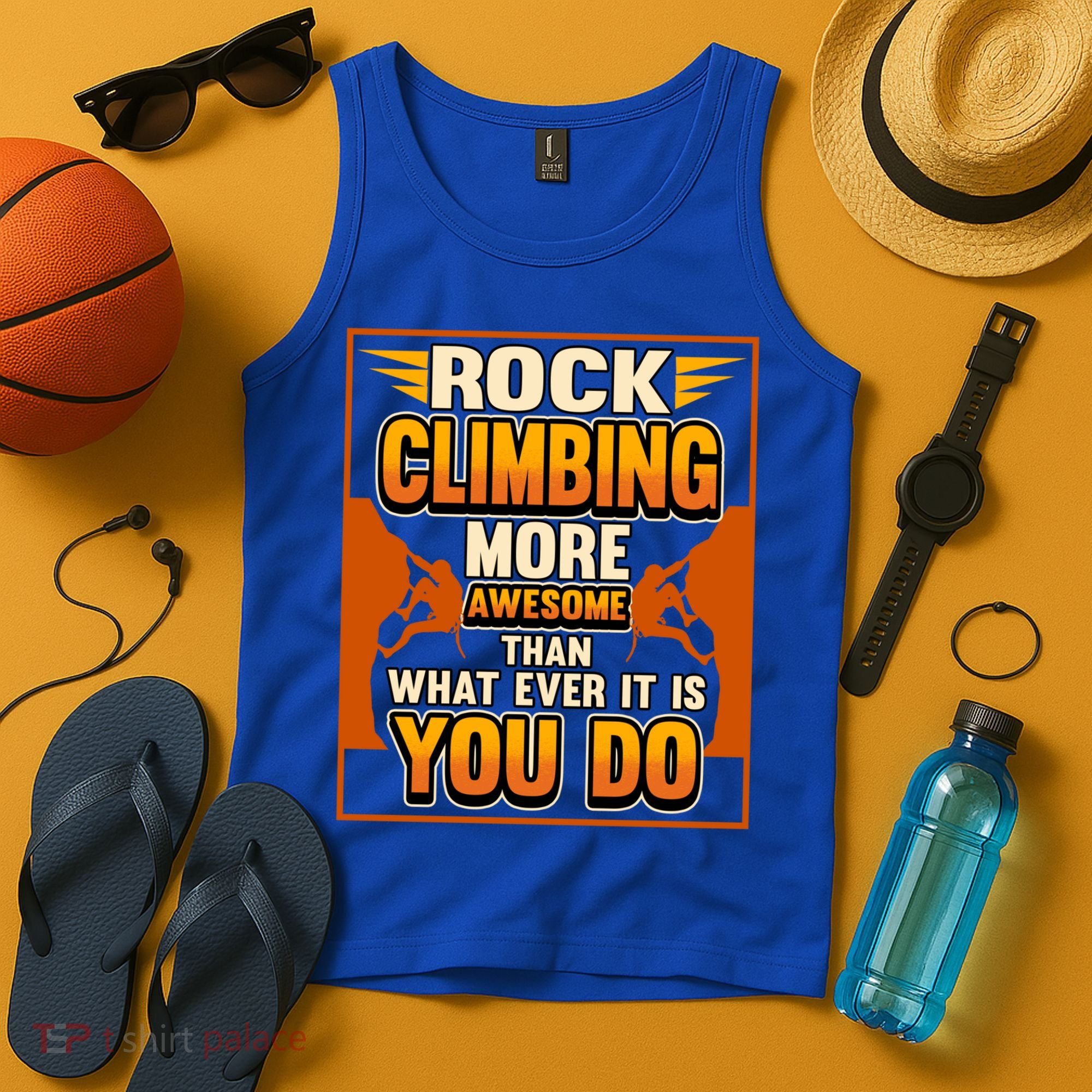 Rock Climbing More Awesome Male Female Climber Funny Gift Tank Top