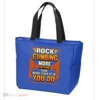 Rock Climbing More Awesome Male Female Climber Funny Gift Tote Bag thumb 3