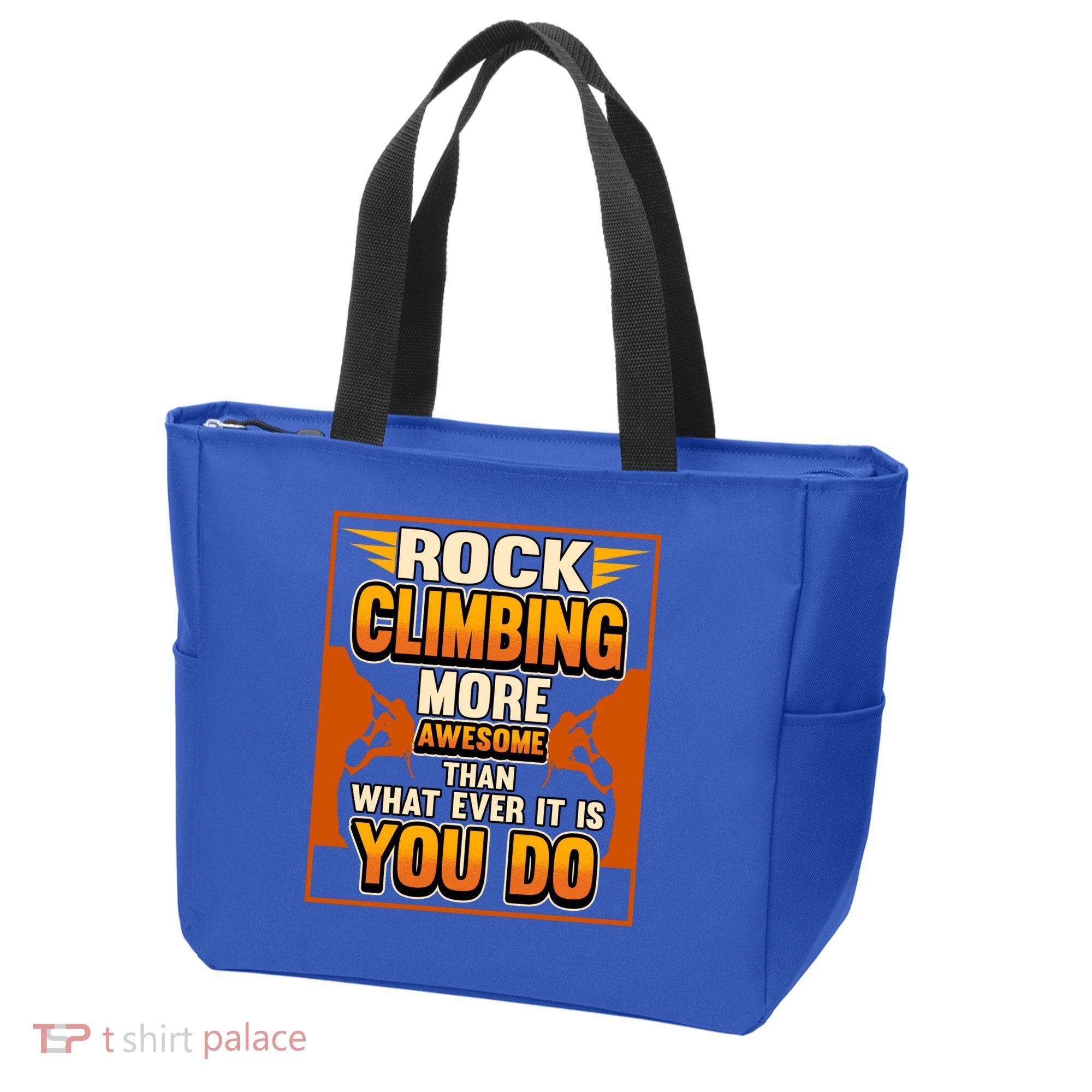 Rock Climbing More Awesome Male Female Climber Funny Gift Tote Bag