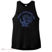 Rage Consumes Me Cat Flower Cute Kitty Cat Meme Ladies PosiCharge Tri-Blend Wicking Tank thumb 0