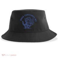 Rage Consumes Me Cat Flower Cute Kitty Cat Meme Sustainable Bucket Hat thumb 0