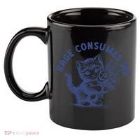 Rage Consumes Me Cat Flower Cute Kitty Cat Meme 11oz C Handle Ceramic Mug thumb 2
