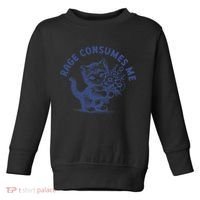 Rage Consumes Me Cat Flower Cute Kitty Cat Meme Toddler Sweatshirt thumb 0
