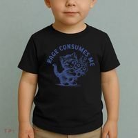 Rage Consumes Me Cat Flower Cute Kitty Cat Meme Toddler T-Shirt thumb 2