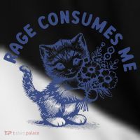 Rage Consumes Me Cat Flower Cute Kitty Cat Meme Toddler Fine Jersey T-Shirt thumb 2