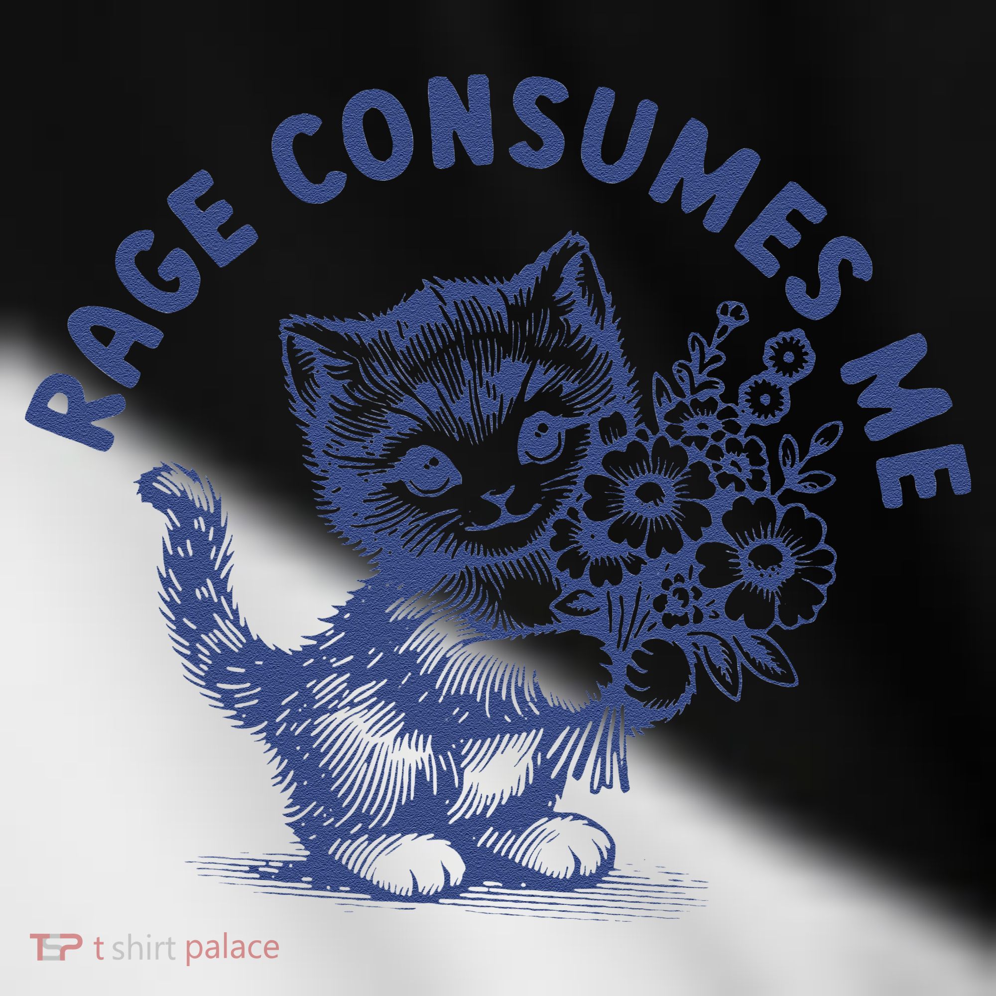 Rage Consumes Me Cat Flower Cute Kitty Cat Meme Toddler Fine Jersey T-Shirt