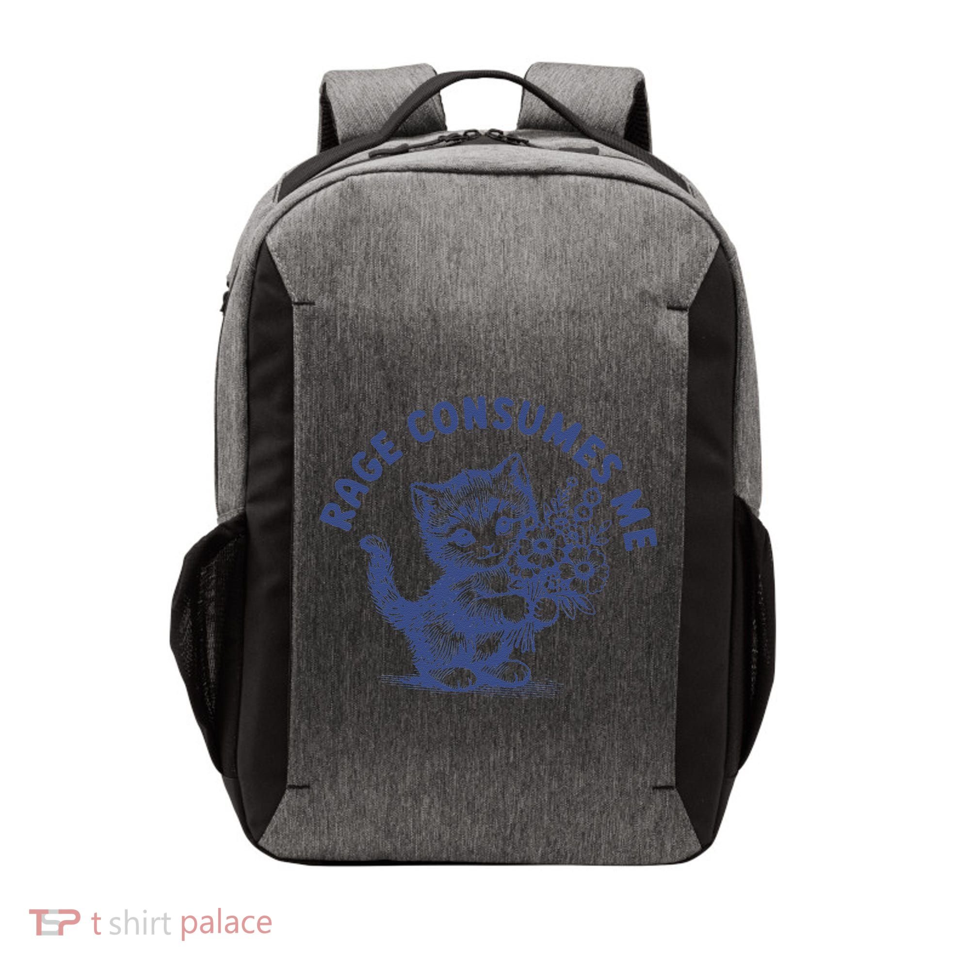 Rage Consumes Me Cat Flower Cute Kitty Cat Meme Vector Backpack