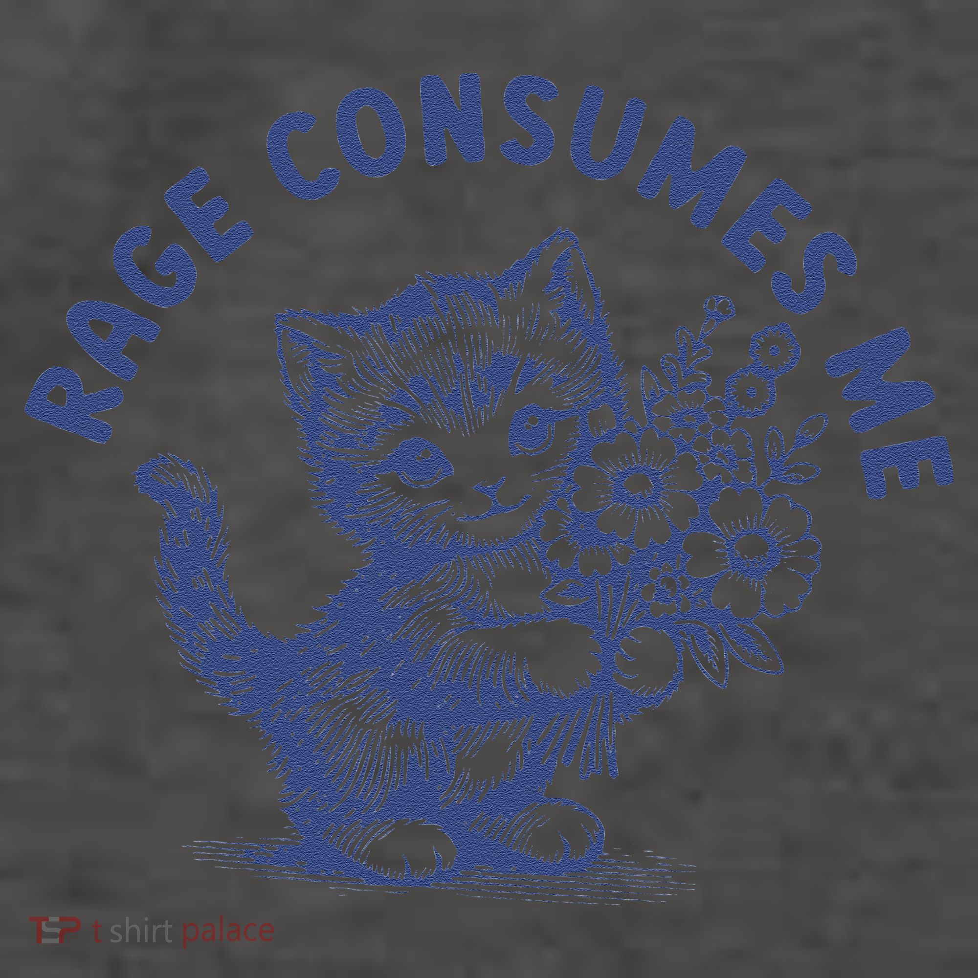 Rage Consumes Me Cat Flower Cute Kitty Cat Meme Vector Backpack