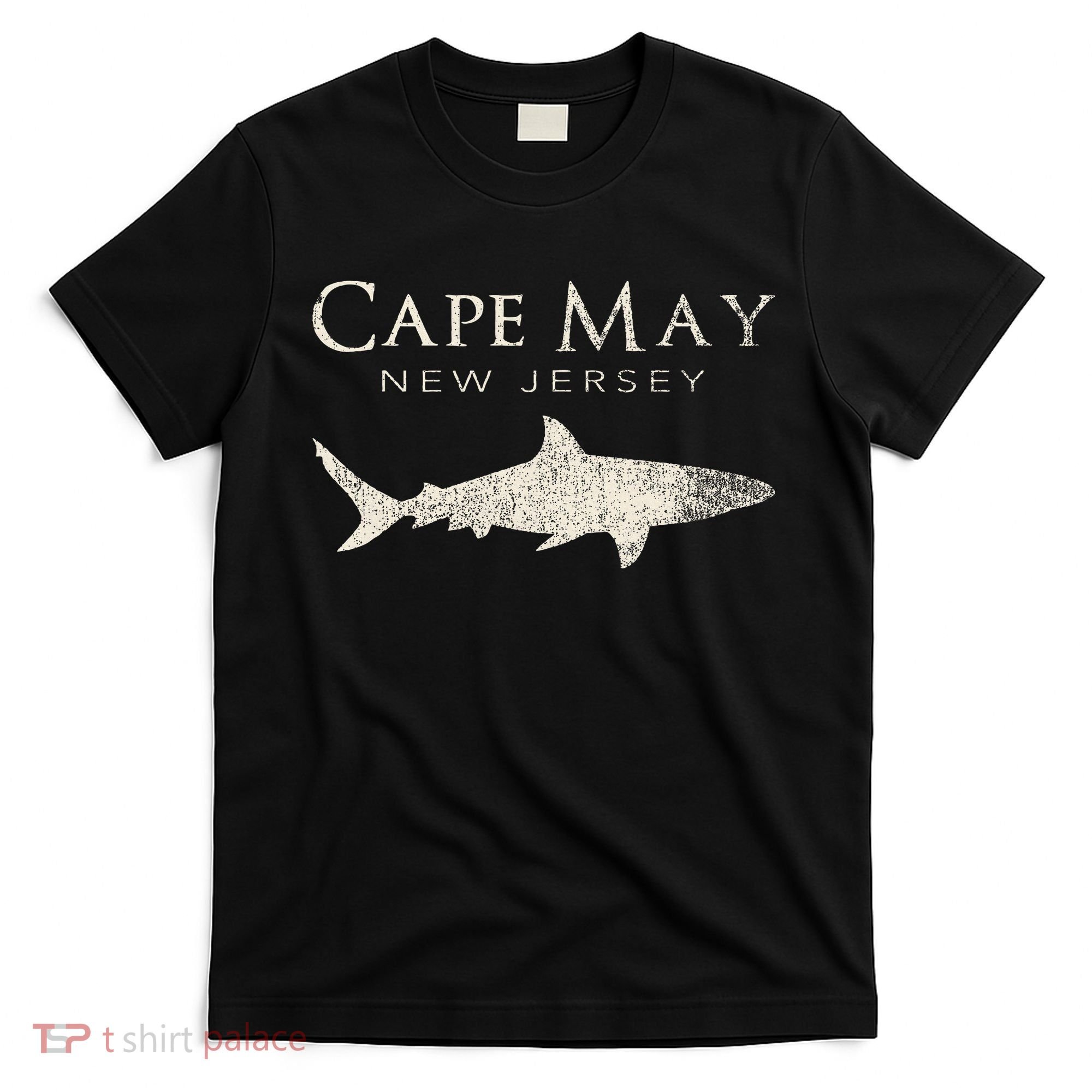 Retro Cape May Nj Shark T-Shirt