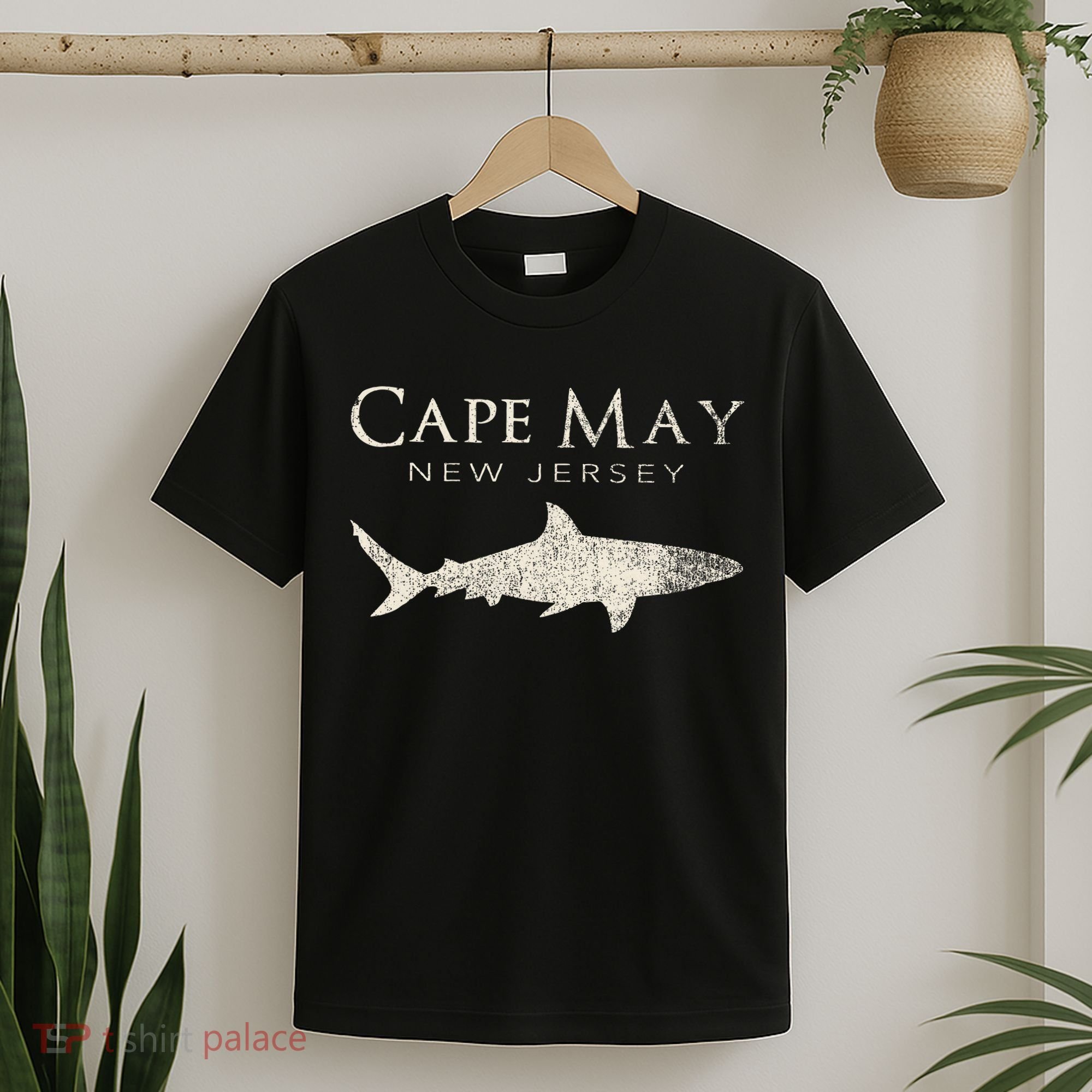 Retro Cape May Nj Shark T-Shirt