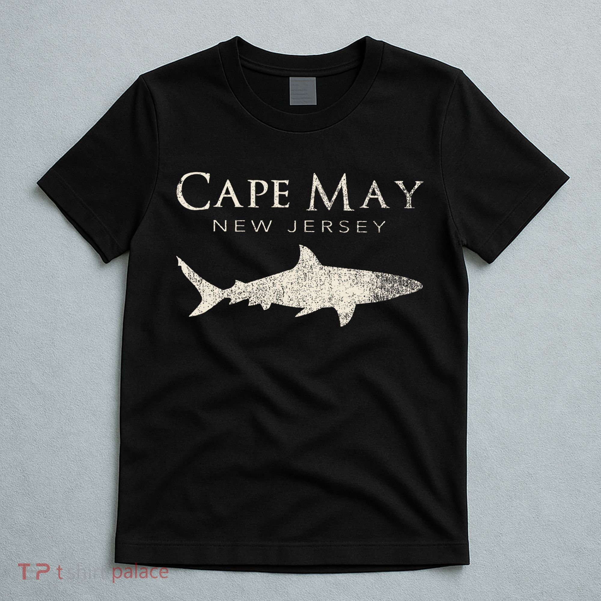Retro Cape May Nj Shark T-Shirt