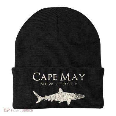 Retro Cape May Nj Shark Beanie