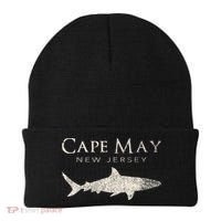 Retro Cape May Nj Shark Beanie thumb 0