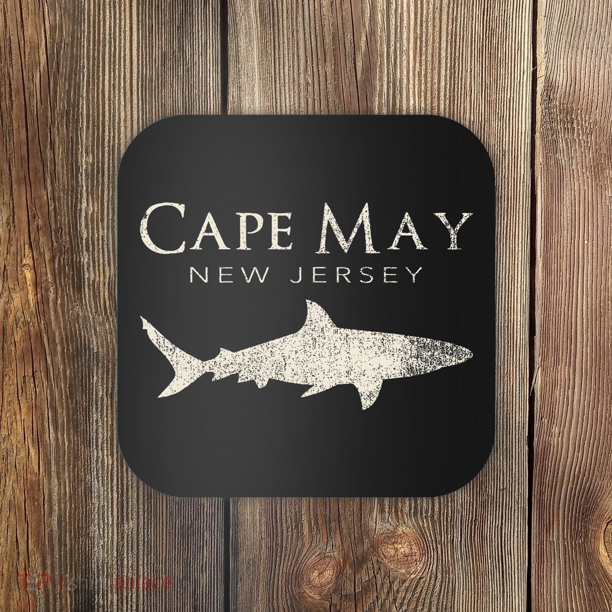 Retro Cape May Nj Shark Coaster