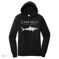 Retro Cape May Nj Shark Women's Hoodie thumb 0