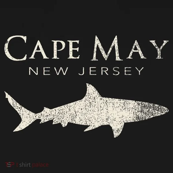Retro Cape May Nj Shark Women's Tank Top