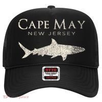 Retro Cape May Nj Shark Hat thumb 0