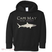 Retro Cape May Nj Shark Toddler Hoodie thumb 0
