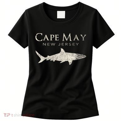 Retro Cape May Nj Shark Women's T-Shirt