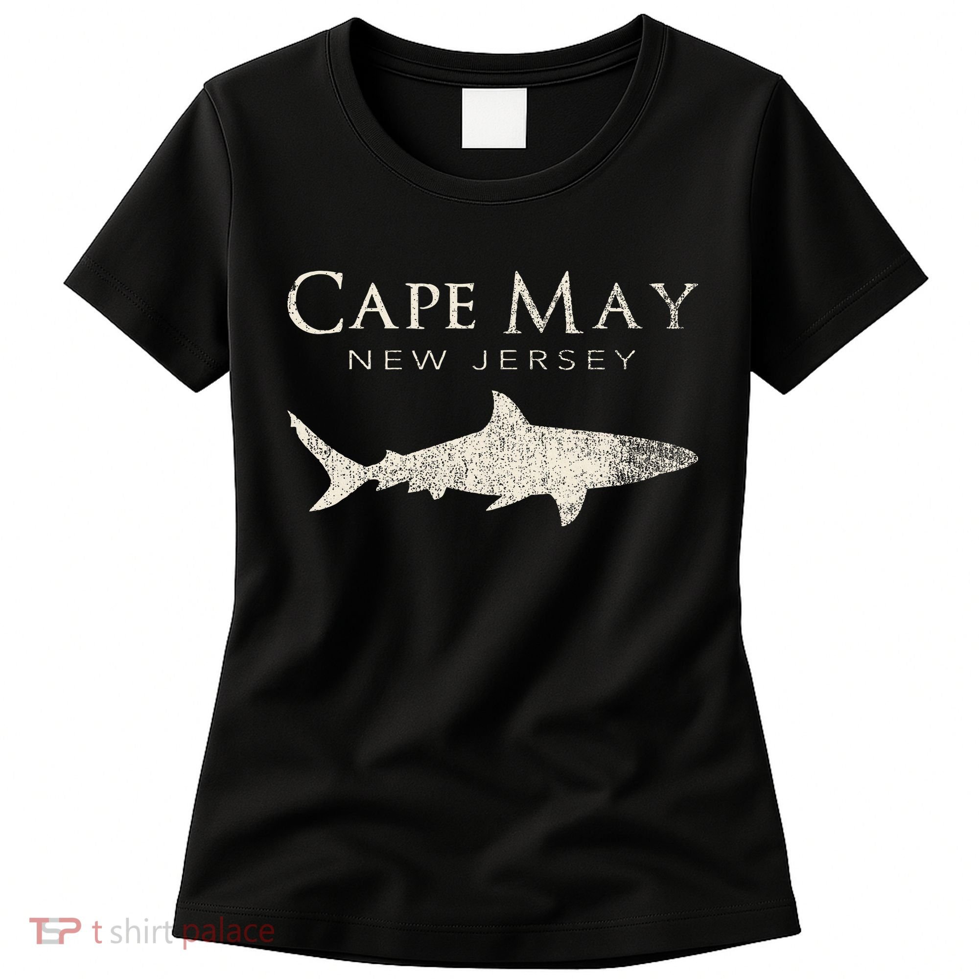 Retro Cape May Nj Shark Women's T-Shirt