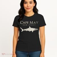 Retro Cape May Nj Shark Women's T-Shirt thumb 4