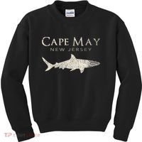 Retro Cape May Nj Shark Kids Sweatshirt thumb 0