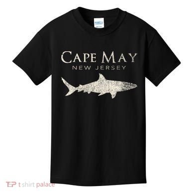 Retro Cape May Nj Shark Kids T-Shirt