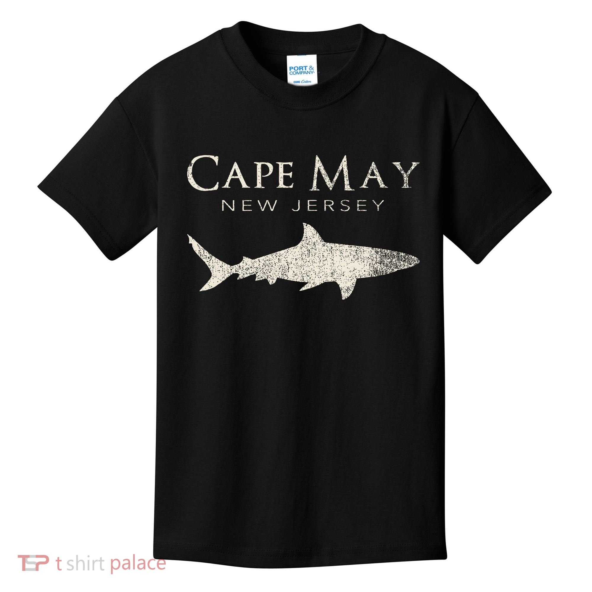 Retro Cape May Nj Shark Kids T-Shirt