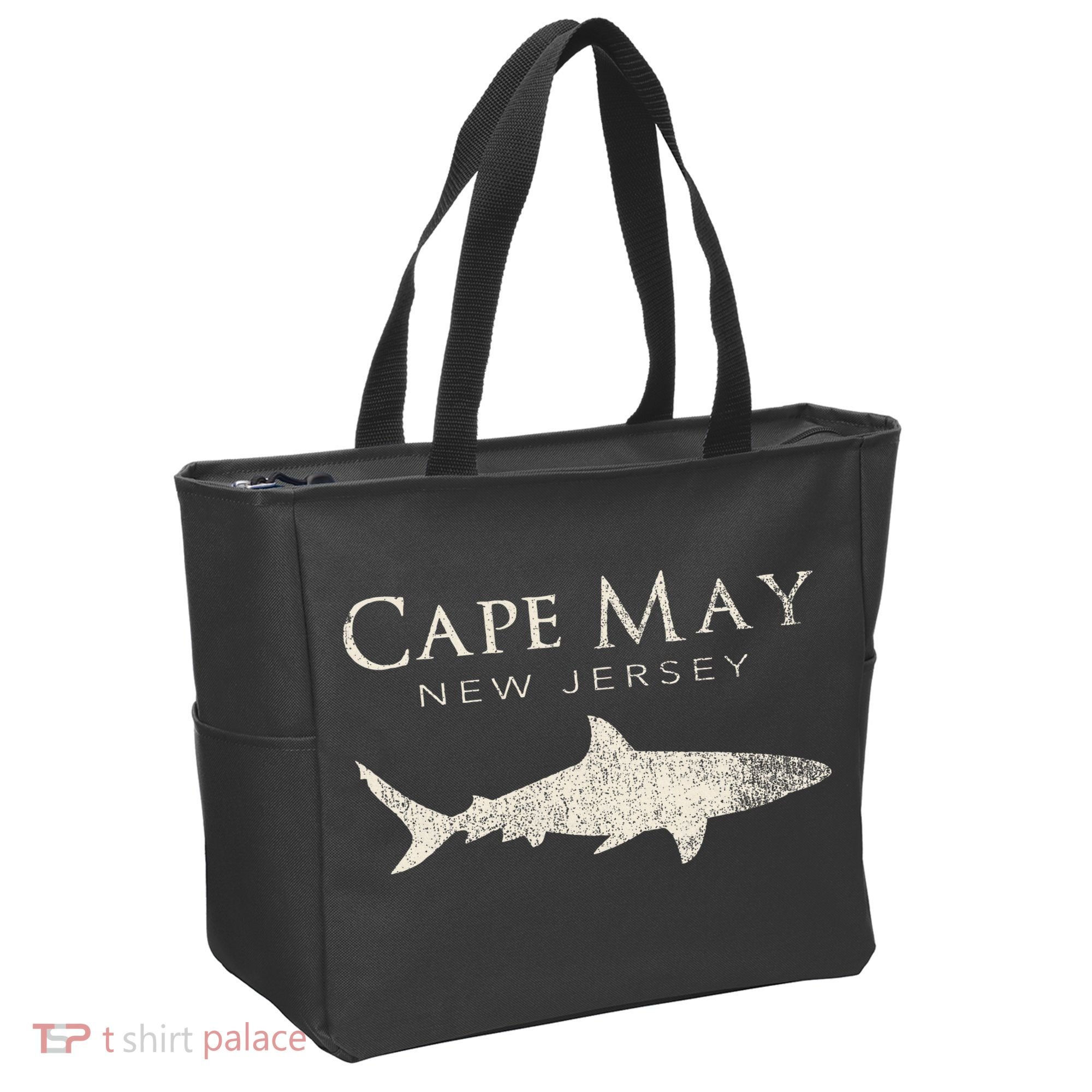 Retro Cape May Nj Shark Tote Bag