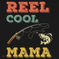 Reel Cool Mama Fisher Walleye Fishing Gift Fish Mom Cute Gift Doggie Tank thumb 4