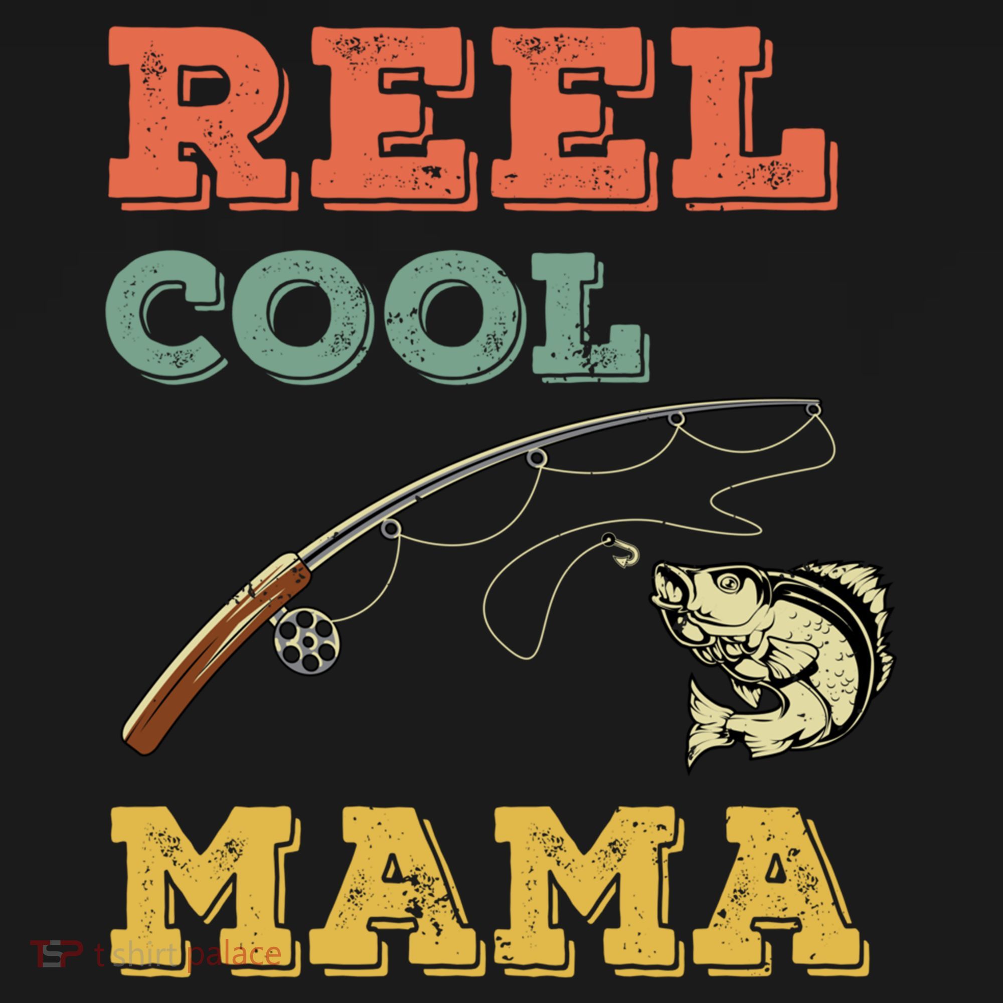 Reel Cool Mama Fisher Walleye Fishing Gift Fish Mom Cute Gift USA-Made Doggie Bandana