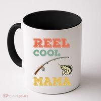 Reel Cool Mama Fisher Walleye Fishing Gift Fish Mom Cute Gift Coffee Mug thumb 0