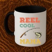 Reel Cool Mama Fisher Walleye Fishing Gift Fish Mom Cute Gift Coffee Mug thumb 2
