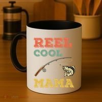 Reel Cool Mama Fisher Walleye Fishing Gift Fish Mom Cute Gift Coffee Mug thumb 4