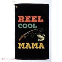 Reel Cool Mama Fisher Walleye Fishing Gift Fish Mom Cute Gift Golf Towel thumb 0