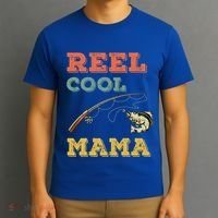 Reel Cool Mama Fisher Walleye Fishing Gift Fish Mom Cute Gift T-Shirt thumb 3