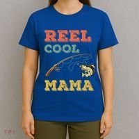 Reel Cool Mama Fisher Walleye Fishing Gift Fish Mom Cute Gift T-Shirt thumb 4