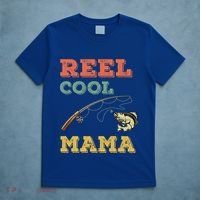 Reel Cool Mama Fisher Walleye Fishing Gift Fish Mom Cute Gift T-Shirt thumb 5