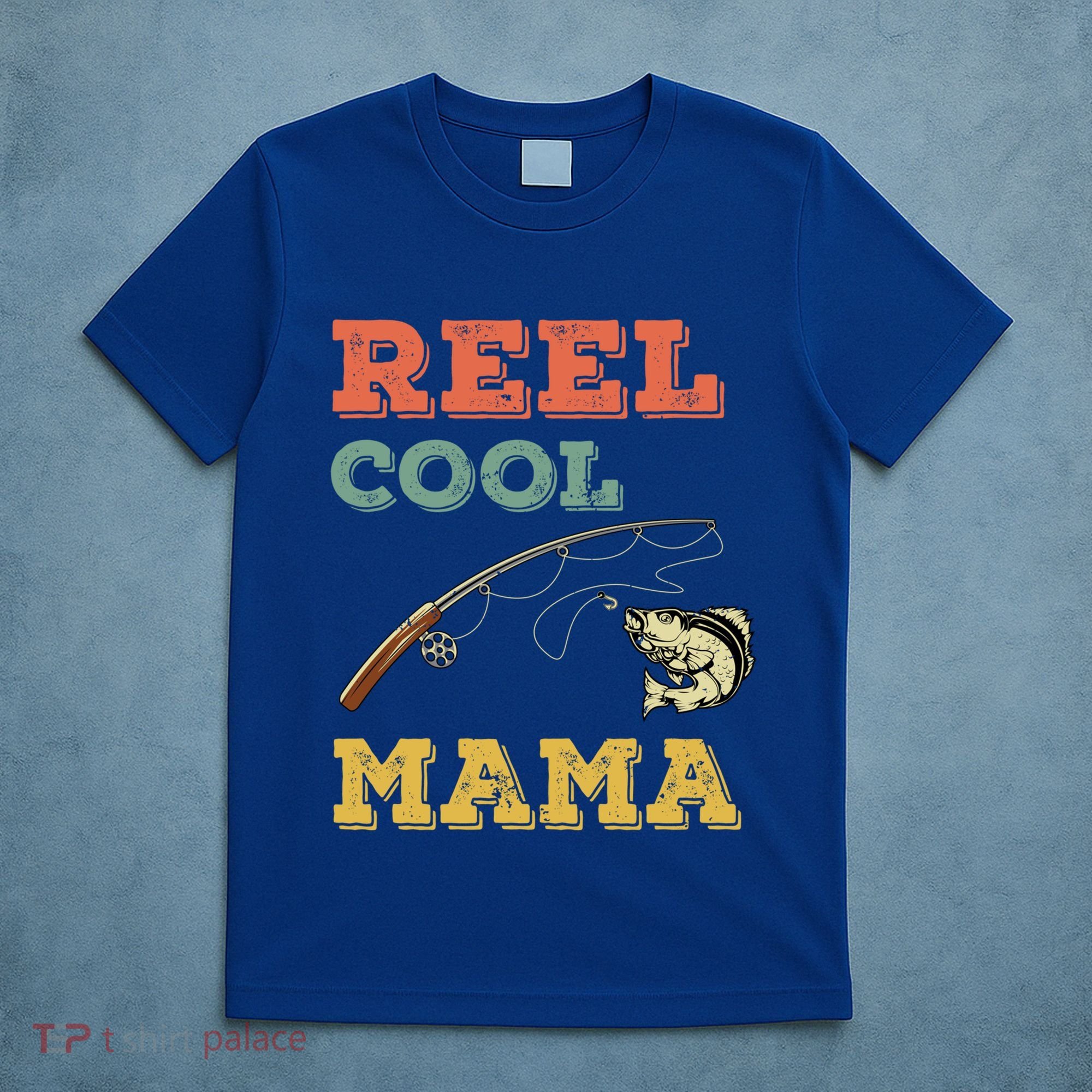 Reel Cool Mama Fisher Walleye Fishing Gift Fish Mom Cute Gift T-Shirt