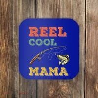 Reel Cool Mama Fisher Walleye Fishing Gift Fish Mom Cute Gift Coaster thumb 0