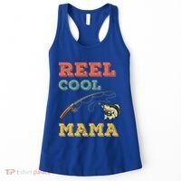 Reel Cool Mama Fisher Walleye Fishing Gift Fish Mom Cute Gift Women's Tank Top thumb 0