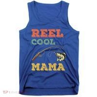 Reel Cool Mama Fisher Walleye Fishing Gift Fish Mom Cute Gift Tank Top thumb 0