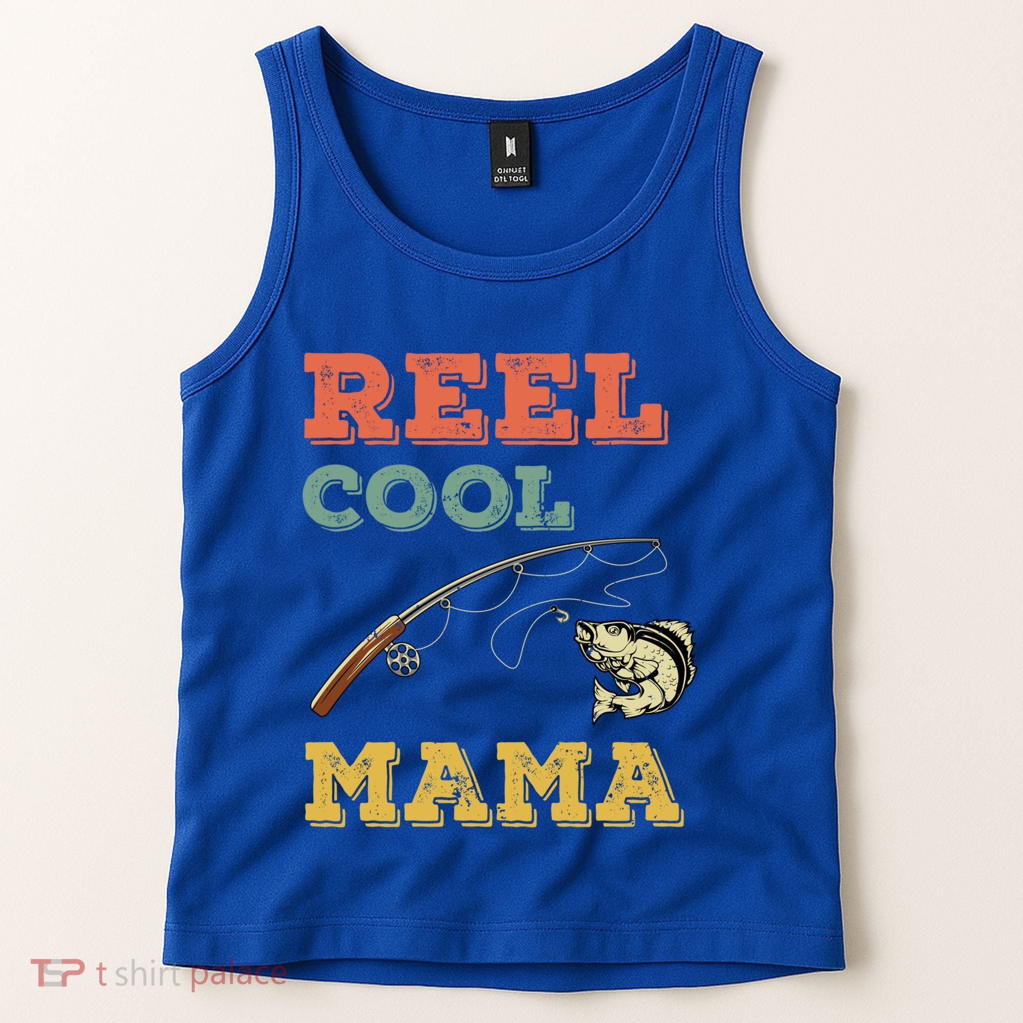 Reel Cool Mama Fisher Walleye Fishing Gift Fish Mom Cute Gift Tank Top