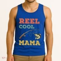 Reel Cool Mama Fisher Walleye Fishing Gift Fish Mom Cute Gift Tank Top thumb 3