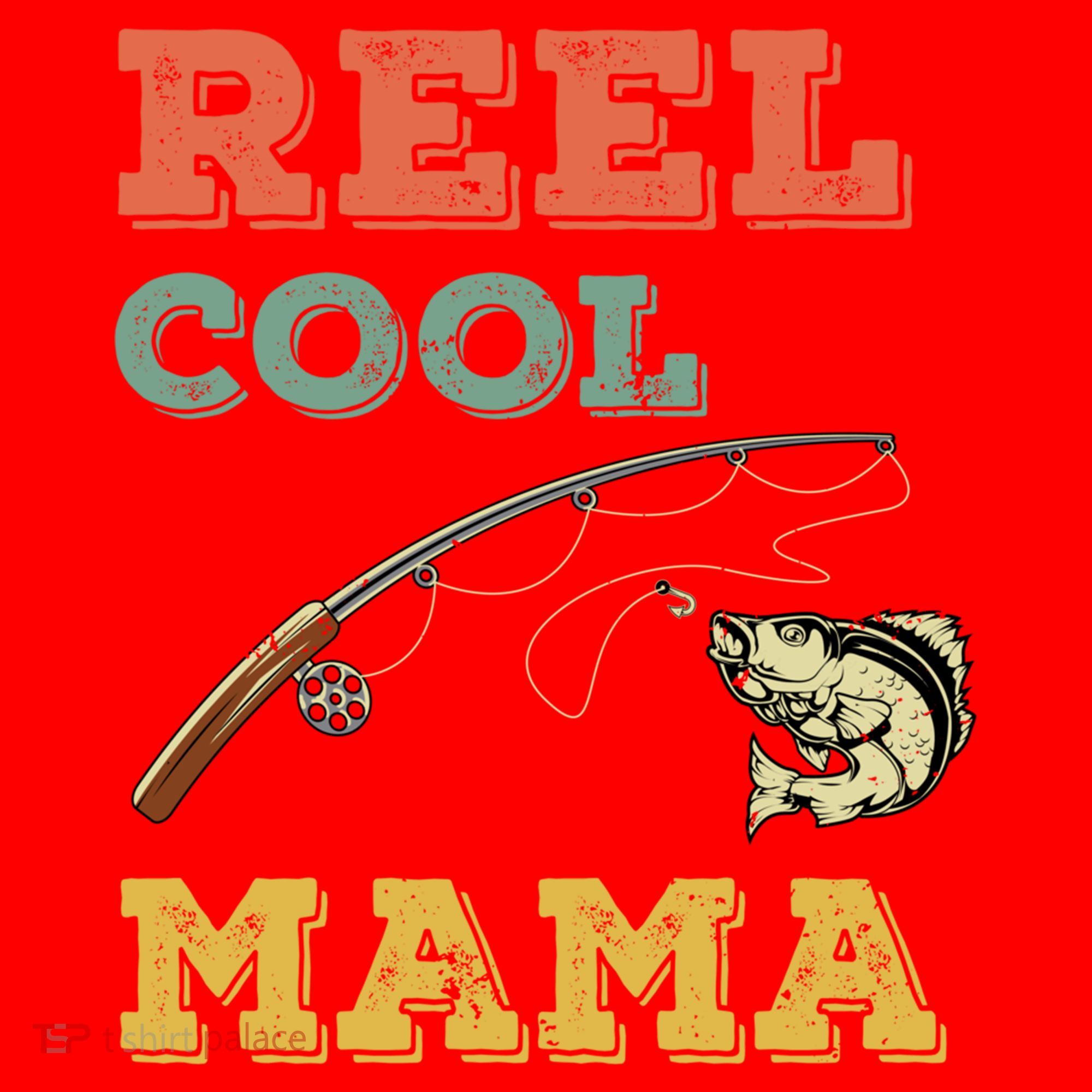 Reel Cool Mama Fisher Walleye Fishing Gift Fish Mom Cute Gift Santa Hat