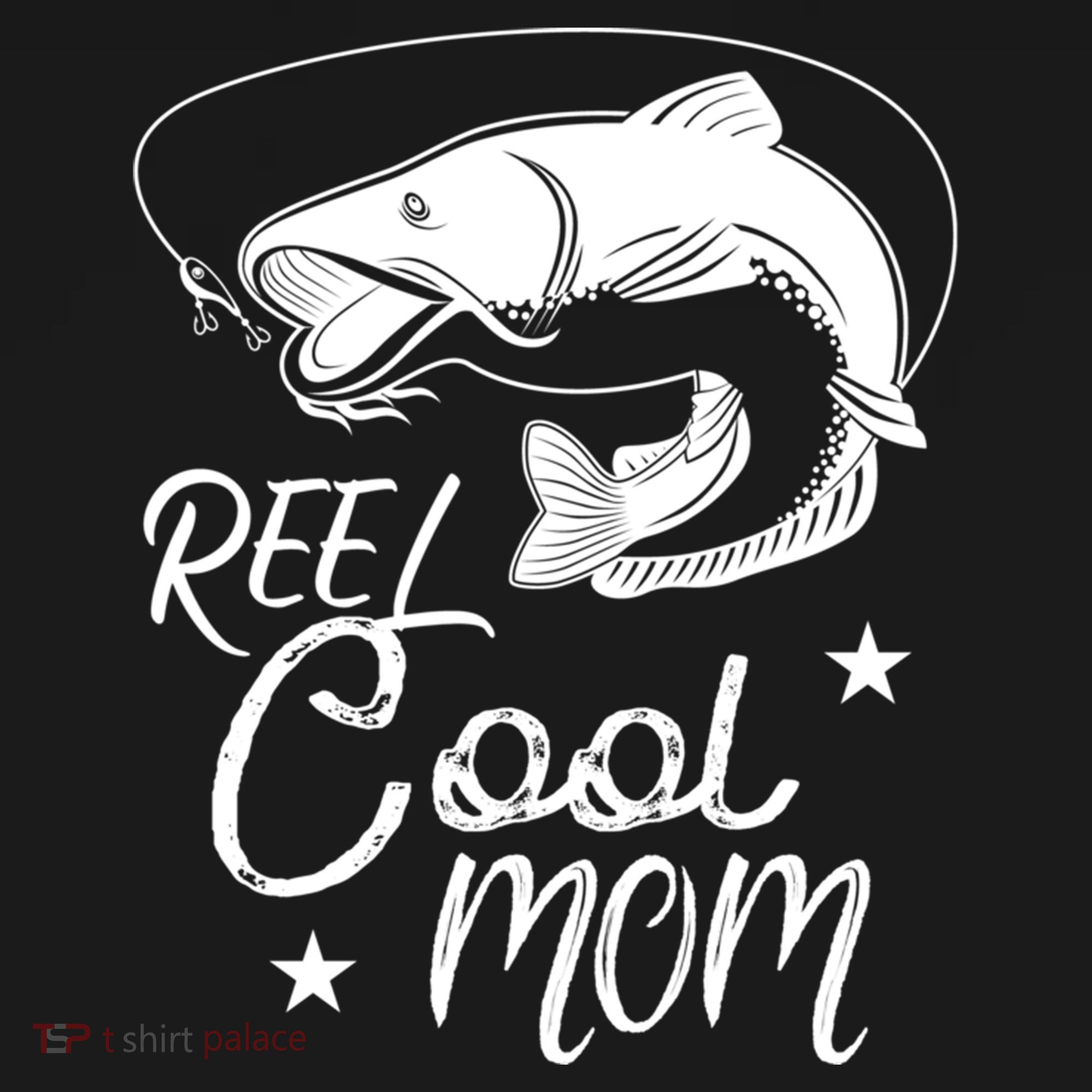 Reel Cool Mom Fathers Day Fishing Mom Cute Gift Backpack