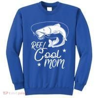 Reel Cool Mom Fathers Day Fishing Mom Cute Gift Sweatshirt thumb 0